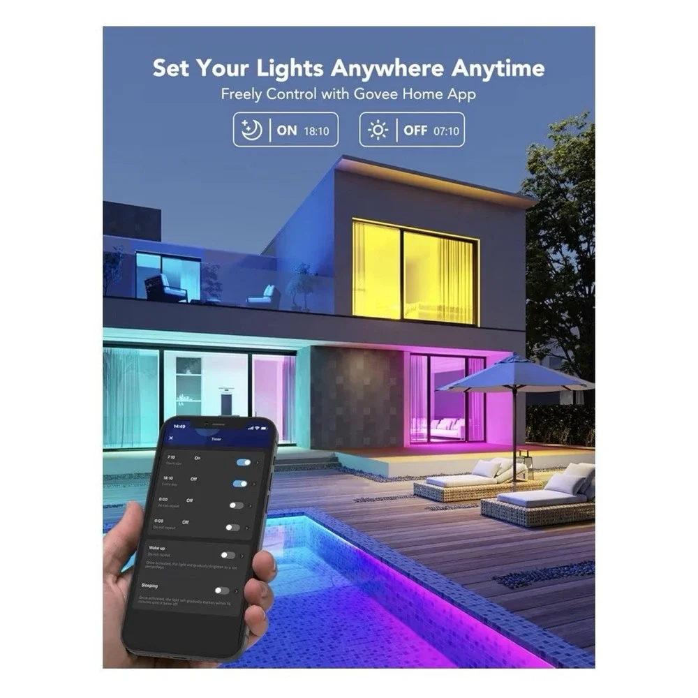 Govee RGBWW Smart LED Bulb 8-Pack H6006 A19 E26 1000LM Matter Alexa Google